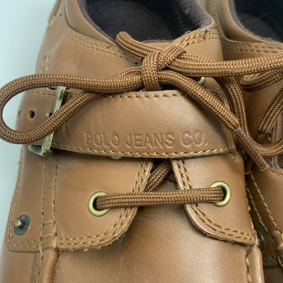 Polo Ralph Lauren Jeans Co Sport Ranger Low Top Buckle Boat Shoe Boots 12 - Picture 12 of 13